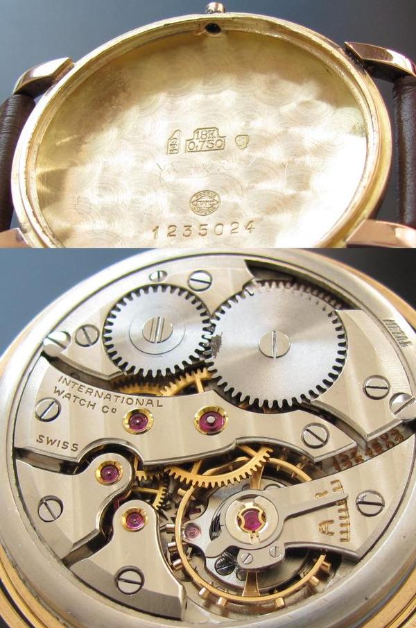 IWC☆18金無垢ピンクゴールド ワンピース スモールセコンド☆オールド