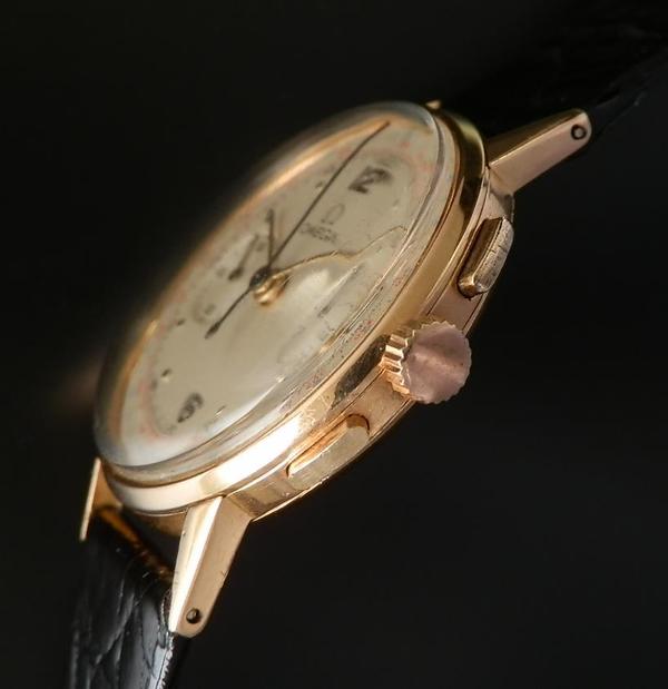 1950年代18金無垢シャンパンゴールド☆オメガ☆2レジスタークロノ