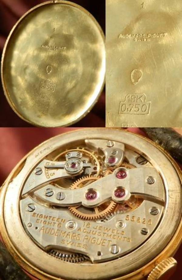 激レア18金無垢シャンパンゴールド☆オーデマ・ピゲ☆1940年代スモセコ