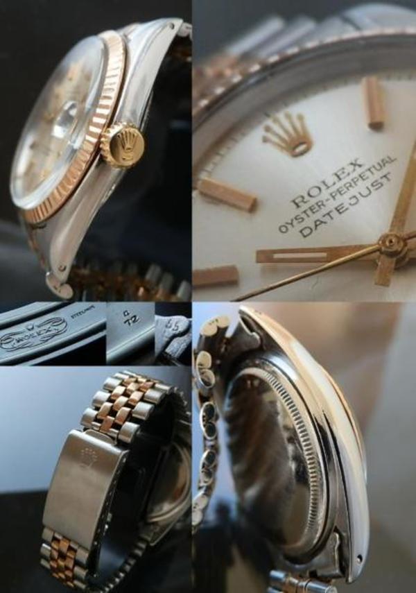 激希少14金無垢ピンクゴールドコンビ☆ロレックス デイトジャスト☆Ref