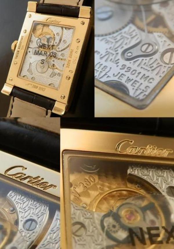 未使用18金無垢シャンパンゴールド☆カルティエ タンク アビス 2