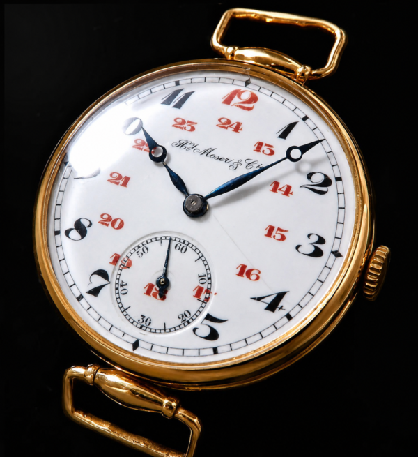 H.Moser & Cie Johann Heinrich Moser Hunter Trench 9k Solid gold