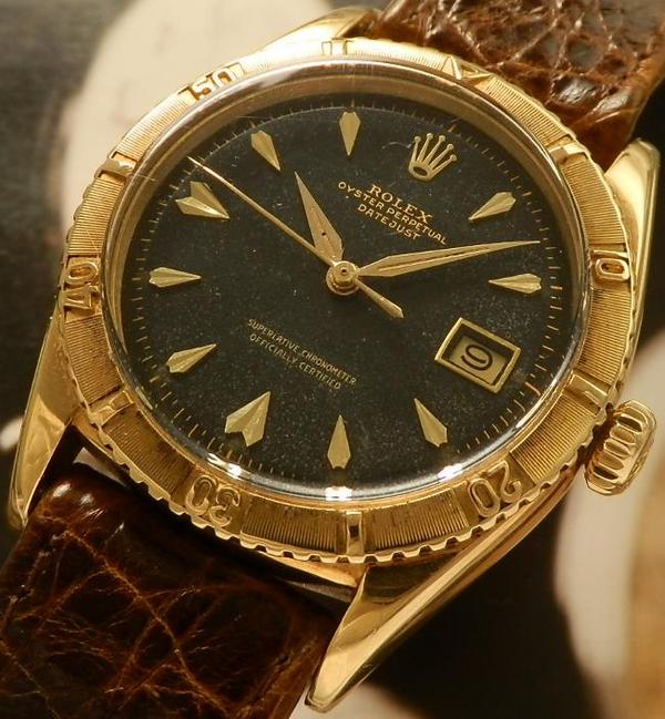 純正ミラーブラック☆ロレックス サンダーバード Ref.6609/Cal.1065