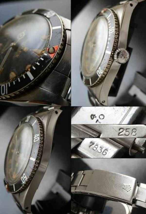 1957年ミラー&レッドトップ☆ロレックス サブマリーナ Ref.6536/Cal