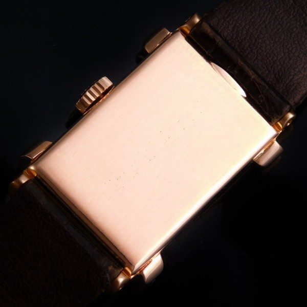 PATEK PHILIPPE 18K Solid Rose Gold Rectangular – TOP HAT – 18K