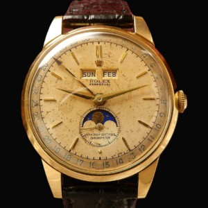 Rolex Triple Calendar & Moon phase “PADELLONE” 18K Solid gold / 幻の逸品☆18金無垢1950年代オール純正★ロレックス パデローン Ref.8171★月齢.トリプルカレンダー