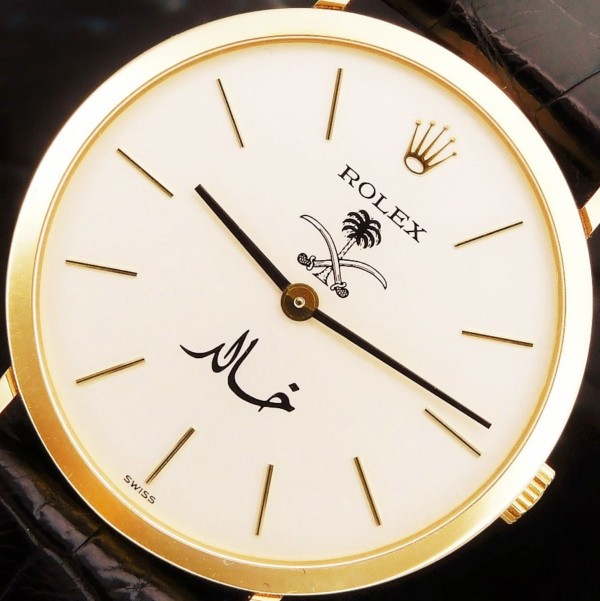 幻1976年製造サウジアラビア国章公式モデル18金無垢☆ロレックス
