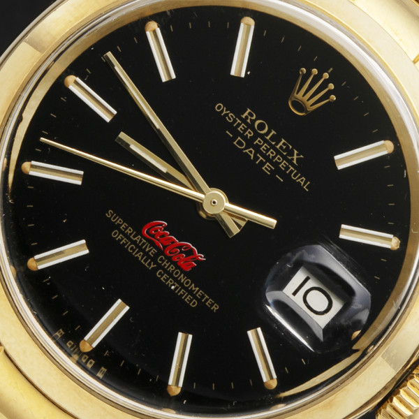 幻の逸品14金無垢☆ブラックミラーレッドコーク☆ロレックス