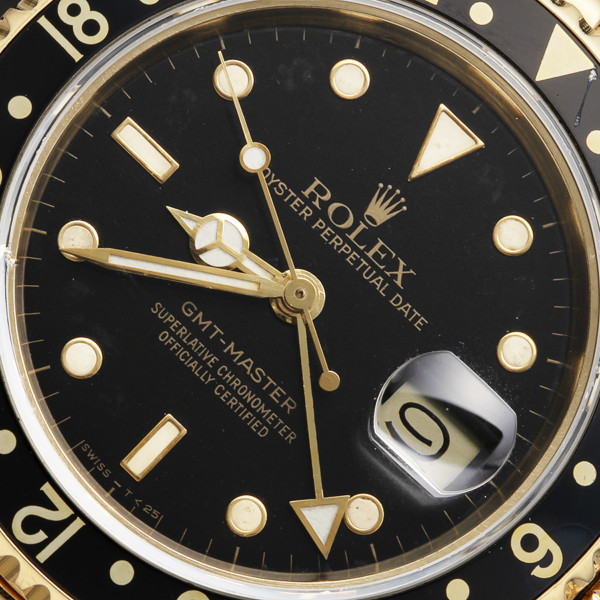 希少18金無垢1986年モデル☆ロッレクス GMTマスター Ref.16758☆名機