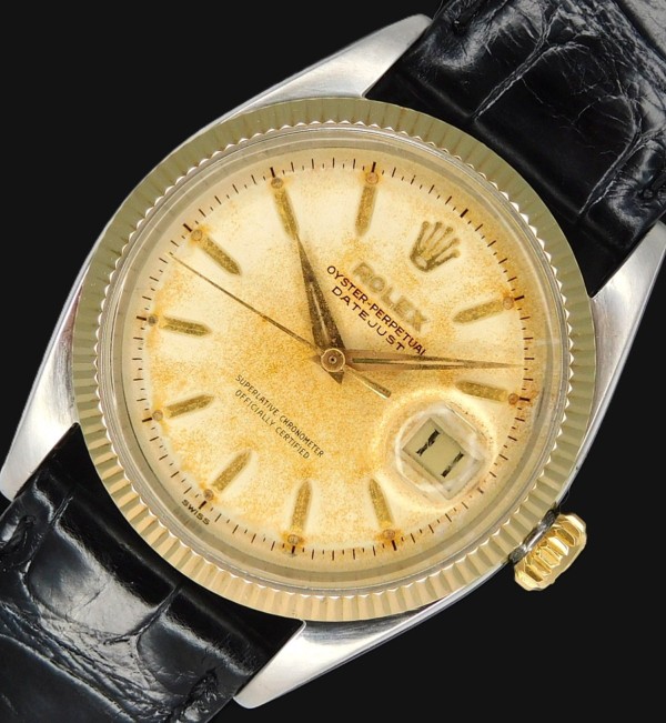 激希少1958年製造☆14金無垢エッジベゼル&スティール☆ロレックス