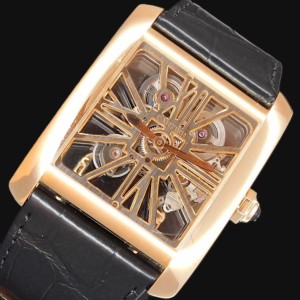 ほぼ未使用18金無垢ローズゴールド★カルティエ タンクMC Ref.W5310040★自社キャリCal.9619MC/72時間パワー/28800振動