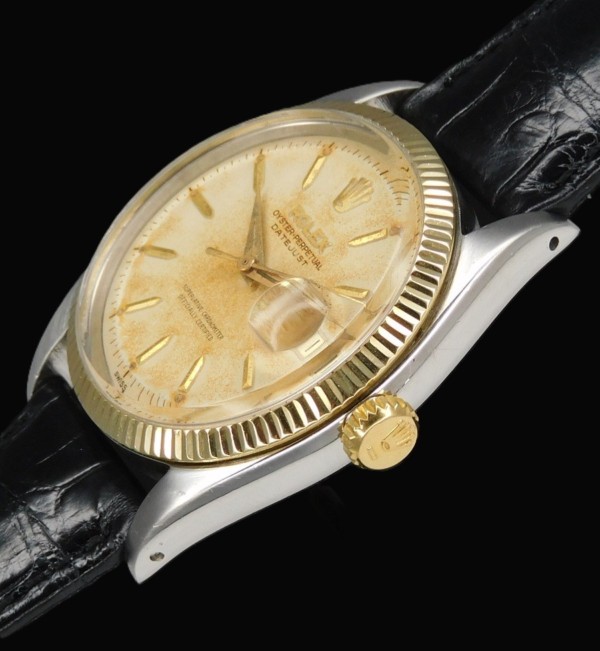 激希少1958年製造☆14金無垢エッジベゼル&スティール☆ロレックス