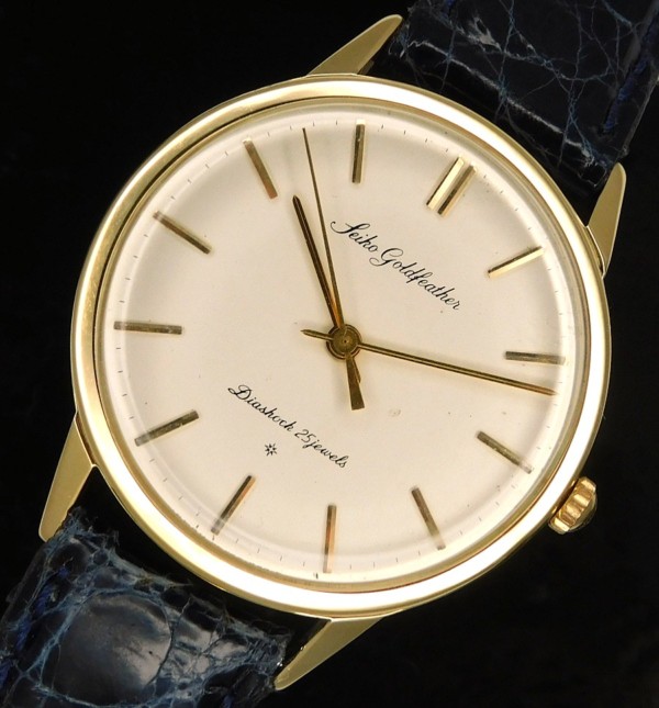 SEIKO ゴールドフェザー J14060 14K 手巻き 稼働品 セイコー ゴールドフェザー J14060 25石 14K GOLD FILLED 手巻き