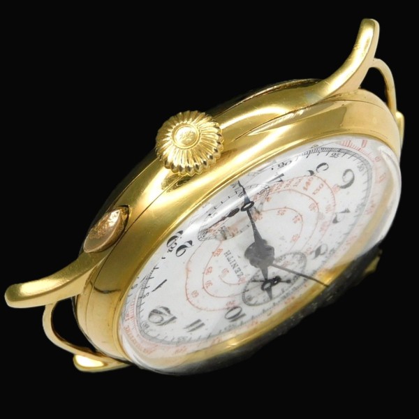 幻1920-30年代製造☆ポーセリング文字盤☆38mm18金無垢ハンターケース