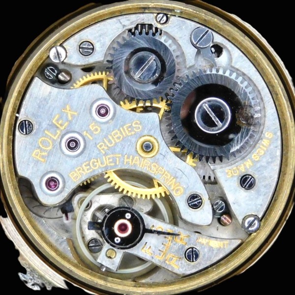 激激希少幻極上美品1933年頃製造9金無垢シャンパンゴールド