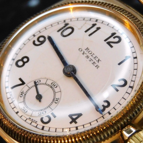 激激希少幻極上美品1933年頃製造9金無垢シャンパンゴールド