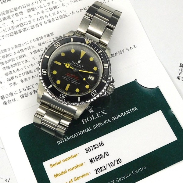 日ロレOH済み1972年激激希少☆ロレックス シードゥエラーRef.1665