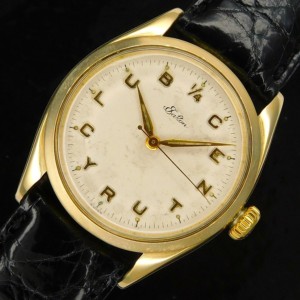 激激希少CENTURYCLUBインデックス文字盤14金無垢★ロレックス オイスターパーペチュアル イートンEATON Ref.6422★1955年製造Cal.1021