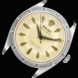 1956年エンジンフィクスベゼル★ロレックス　オイスターパーペチュアル Ref.6569★スピールインデックス☆Cal.1030