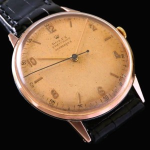 幻1940年付属品完備★ロレックス  プレシジョン By ブフェラー Bucherer Ref.4363★9金無垢ローズゴールド & ステンレス ロレゾール Rolesor Cal.710