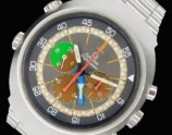 1969年モデル☆ボルケーノSSモノコックケース★オメガ フライトマスター 1’stモデル Ref.145.013☆名機Cal.910 GMTクロノグラフ 回転ベゼル