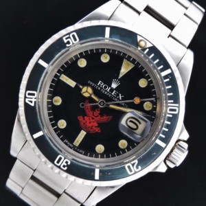 ROLEX OYSTER PERPETUAL DATE SUBMARINER Ref.1680 The national emblem of Thailand “RED GARUDA” Submriner Date 幻の逸品ロレックスOH完了品保証期間中☆タイ国章レッドガルダ★ロレックス サブマリーナ デイト Ref.1680/0★純正箱.ロレックス保証カード