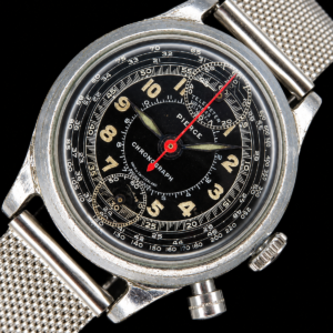 Official British Royal Air Force PIERCE WATCH Legendary Up Down chronograph Cal.134 — Broad Arrow Marking Army code “PT” / 公式イギリス空軍官給品 ブロードアロー & TP コード “ピアース クロノグラフ” Cal.134