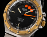 HEUER REGATTA Ref.134.505 Automatic Yacht Racing Countdown Timer ★ 18K Solid Gold Bezel / ホイヤー レガッタ ヨットレーシングカウントダウンタイマー Ref.1345.505 Cal.1345 レマニア